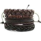 4pcs/set Multi-layer Retro Bangle Bracelet