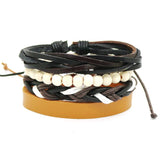 4pcs/set Multi-layer Retro Bangle Bracelet