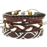 4pcs/set Multi-layer Retro Bangle Bracelet