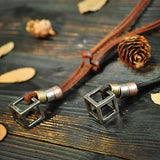 Vintage Leather Men's Necklace