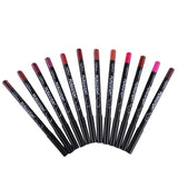 12pcs Color Set Multi-functional Waterproof lipliner Pencil