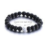 2pcs/Set Lovers Beaded Bracelet made of Natural Stone