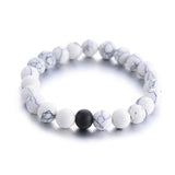 2pcs/Set Lovers Beaded Bracelet made of Natural Stone