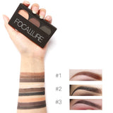 3 Colors Eyebrow Powder Palette Waterproof and Smudge Proof