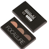 3 Colors Eyebrow Powder Palette Waterproof and Smudge Proof