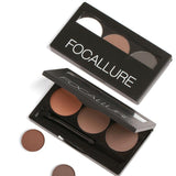 3 Colors Eyebrow Powder Palette Waterproof and Smudge Proof