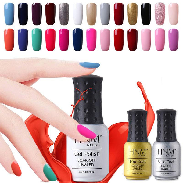 UV Nail Gel Polish Semi Permanent Polish Pure Colors