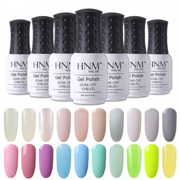 UV Nail Gel Polish Semi Permanent Polish Light Colors
