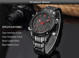 NAVIFORCE Luxury Men;s Watch with Analog and LCD Display