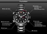 NAVIFORCE Men's Fashion Watch Water Resistance and IP Coated Metal Strap