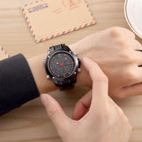 NAVIFORCE Luxury Men;s Watch with Analog and LCD Display