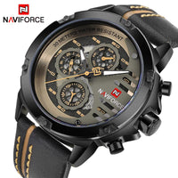 NAVIFORCE Men's Watch with Week and Date Display