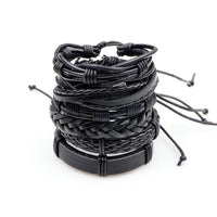 3 to 6pcs. Multilayer Braid Bracelets & Bangles