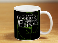 Fibonacci & Java Mug