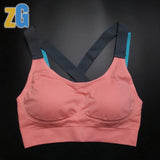 Fitness Yoga Push Up Sports Bra