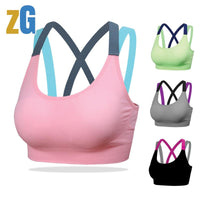 Fitness Yoga Push Up Sports Bra