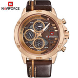 NAVIFORCE Men's Watch with Week and Date Display