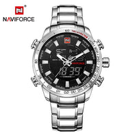 NAVIFORCE Men's Fashion Watch Water Resistance and IP Coated Metal Strap