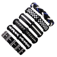 3 to 6pcs. Multilayer Braid Bracelets & Bangles