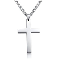 Cross Pendant Men's Religious Necklace