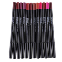 12pcs Color Set Multi-functional Waterproof lipliner Pencil