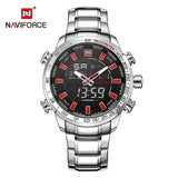 NAVIFORCE Men's Fashion Watch Water Resistance and IP Coated Metal Strap