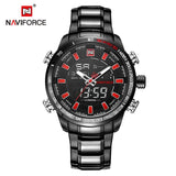 NAVIFORCE Men's Fashion Watch Water Resistance and IP Coated Metal Strap