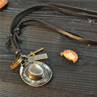 Vintage Leather Men's Necklace