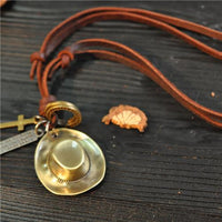 Vintage Leather Men's Necklace