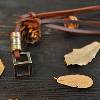 Vintage Leather Men's Necklace