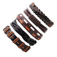 3 to 6pcs. Multilayer Braid Bracelets & Bangles