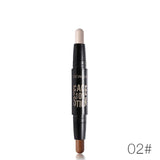 Double Head 3D Concealer and Foundation Bronze Highlighter Stick