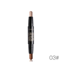 Double Head 3D Concealer and Foundation Bronze Highlighter Stick