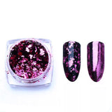 Aluminum Nail Flakes Powder with Mirror and Glitter Effects