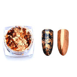 Aluminum Nail Flakes Powder with Mirror and Glitter Effects