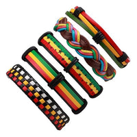 3 to 6pcs. Multilayer Braid Bracelets & Bangles