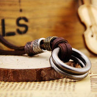 Vintage Leather Men's Necklace