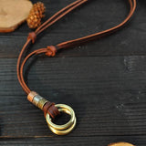 Vintage Leather Men's Necklace