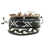 4pcs/set Multi-layer Retro Bangle Bracelet