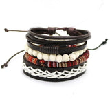 4pcs/set Multi-layer Retro Bangle Bracelet