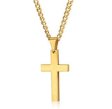 Cross Pendant Men's Religious Necklace