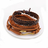 4pcs/set Multi-layer Retro Bangle Bracelet