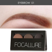 3 Colors Eyebrow Powder Palette Waterproof and Smudge Proof