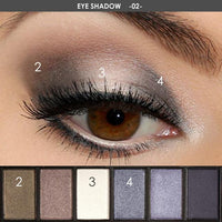 6 Color Glamorous Smokey Eyeshadow Pallete