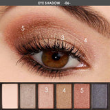 6 Color Glamorous Smokey Eyeshadow Pallete