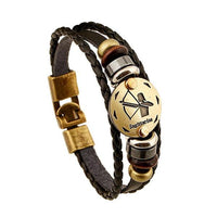 12 Constellations Bangle Bracelet