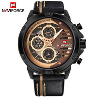 NAVIFORCE Men's Watch with Week and Date Display