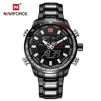 NAVIFORCE Men's Fashion Watch Water Resistance and IP Coated Metal Strap