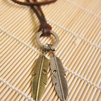 Vintage Leather Men's Necklace