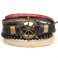 4pcs/set Multi-layer Retro Bangle Bracelet